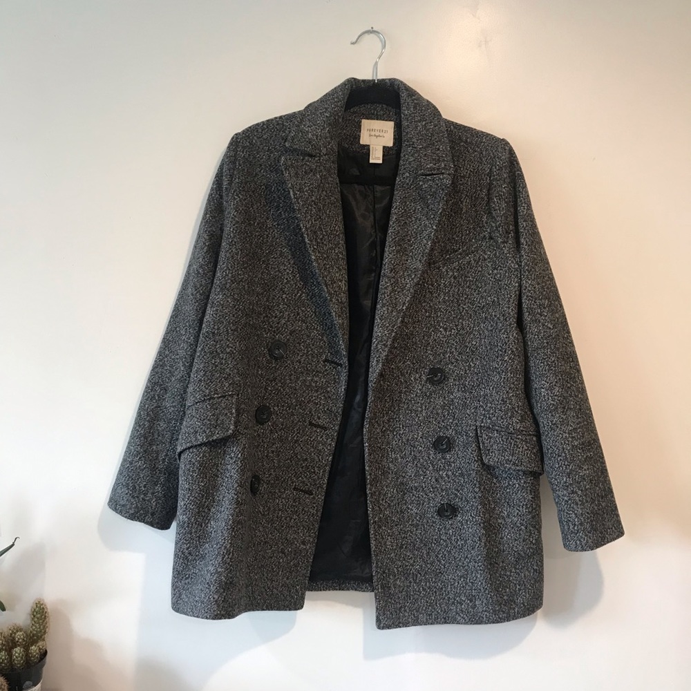Forever21 peppered coat